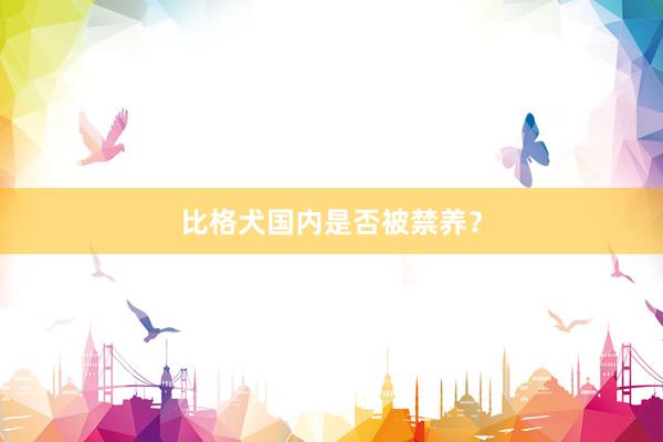 比格犬国内是否被禁养?
